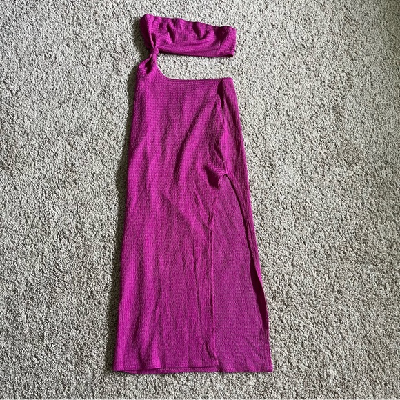 Cut Out Split Thigh Tube Dress - Picture 3 of 6